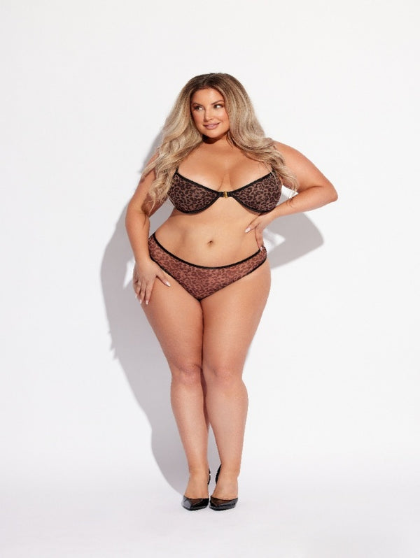 Mesh Unlined Bra & Hipster Set